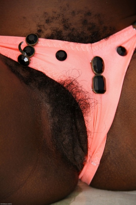 Young Ebony girl with hairy pussy